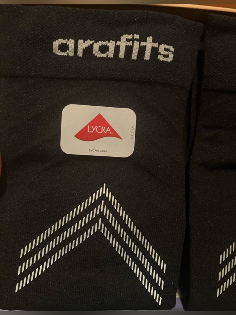 New, Arafits Compression Black Socks, Size XL